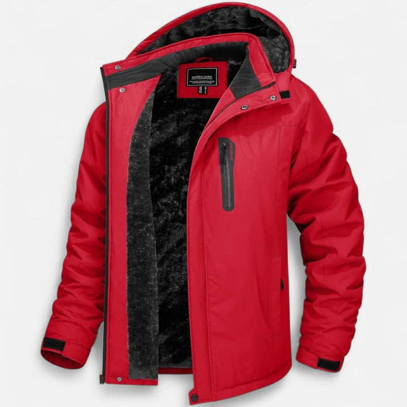 Manteau d’hiver pour homme avec doublure en polaire