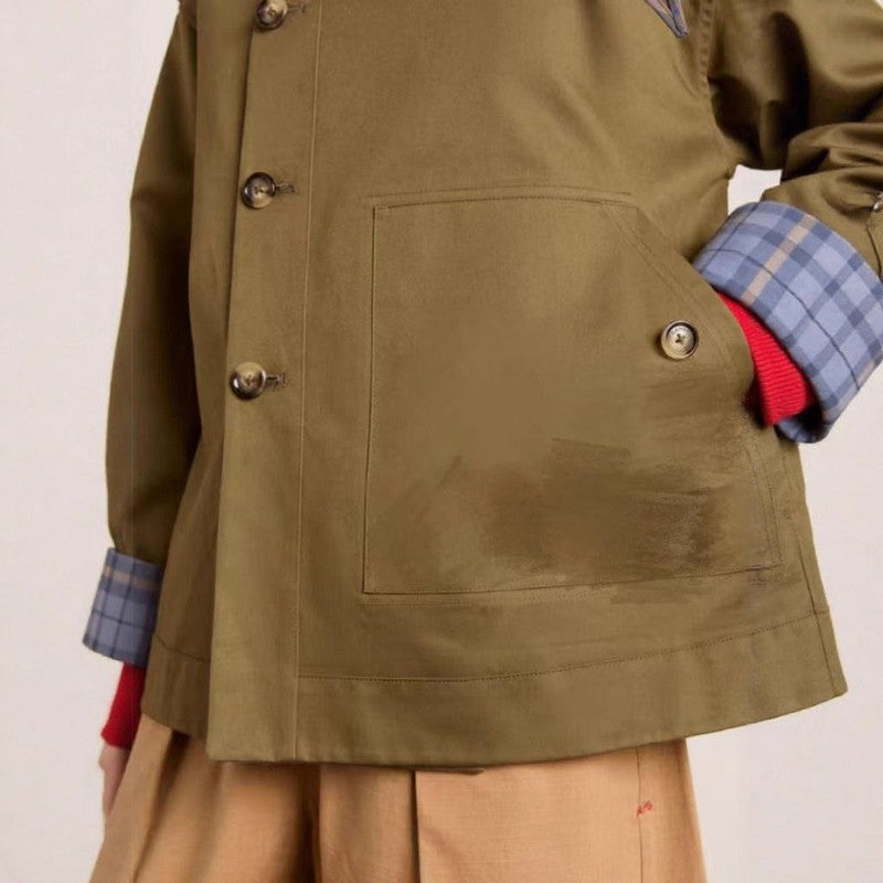 Manteau femme trench oversize - Double boutonnage