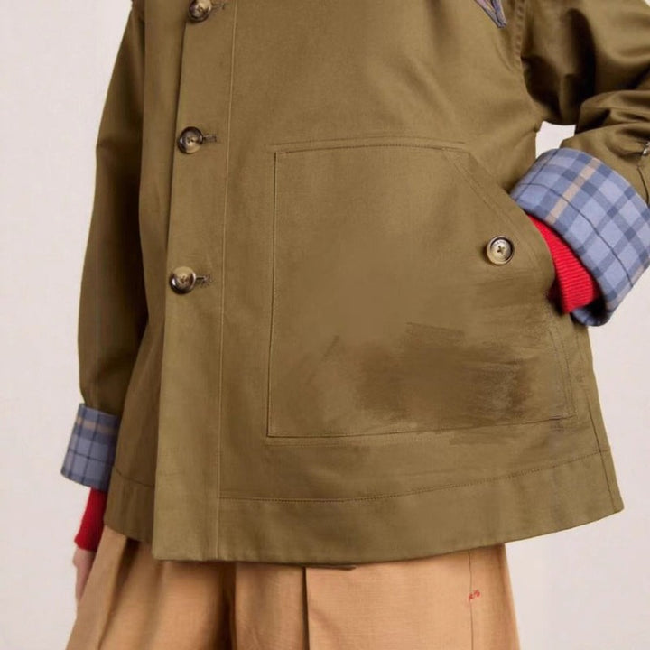 Manteau femme trench oversize - Double boutonnage