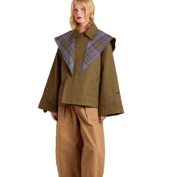 Manteau femme trench oversize - Double boutonnage