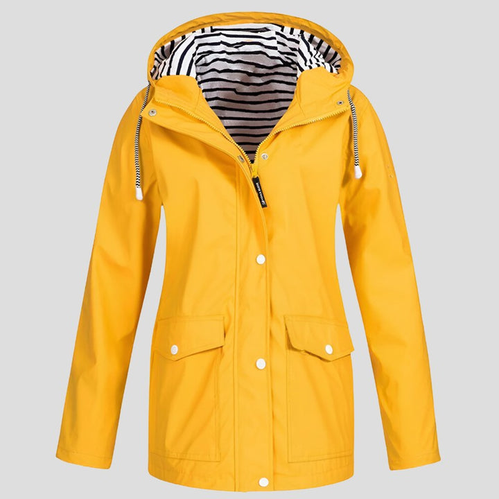 Manteau imperméable femme à capuche - Coupe ajustée