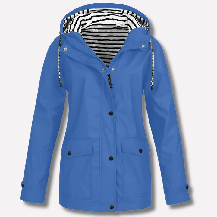 Manteau imperméable femme à capuche - Coupe ajustée