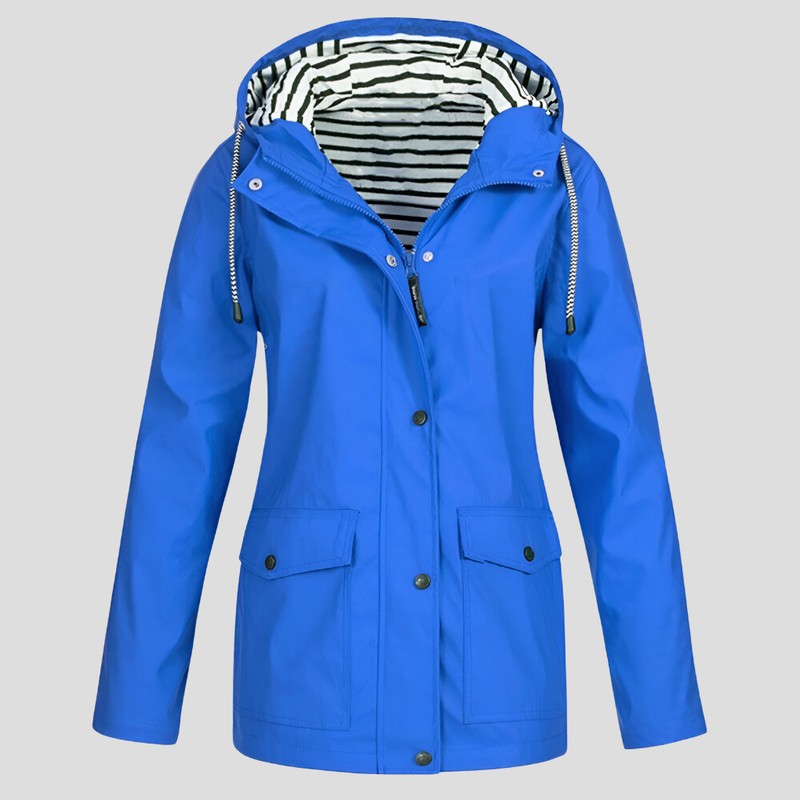 Manteau imperméable femme à capuche - Coupe ajustée