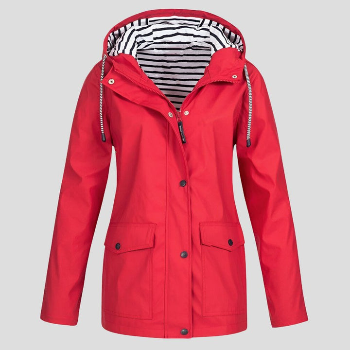 Manteau imperméable femme à capuche - Coupe ajustée