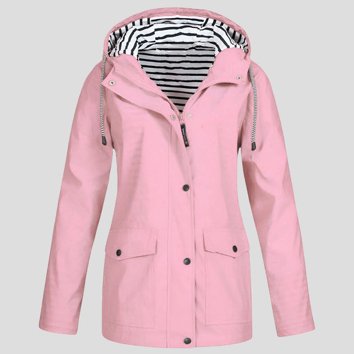 Manteau imperméable femme à capuche - Coupe ajustée