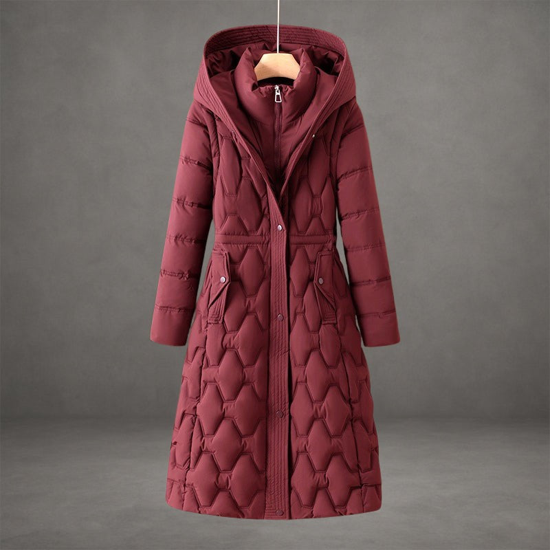 Manteau long capuchon - Coupe ajustée