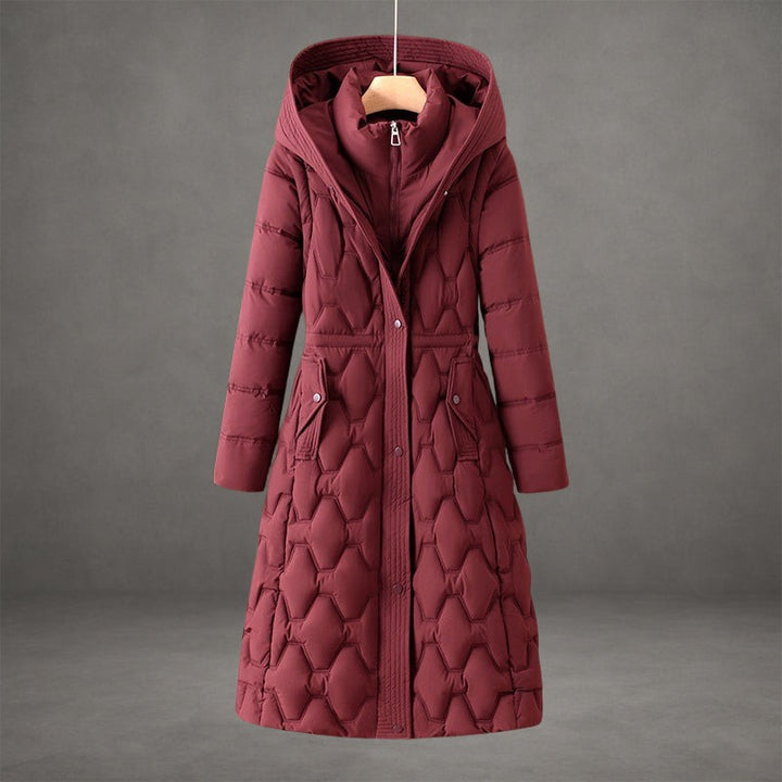 Manteau long capuchon - Coupe ajustée