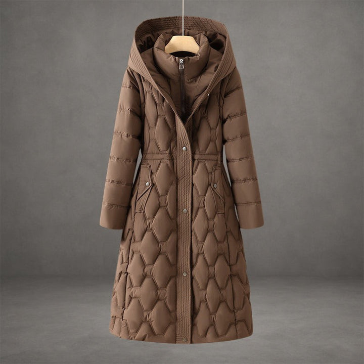 Manteau long capuchon - Coupe ajustée