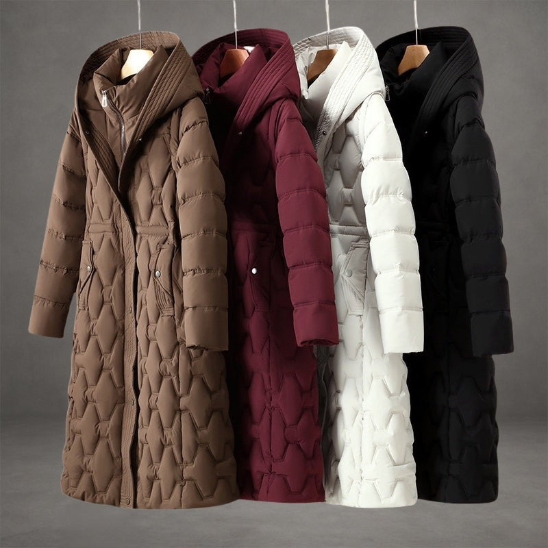 Manteau long capuchon - Coupe ajustée