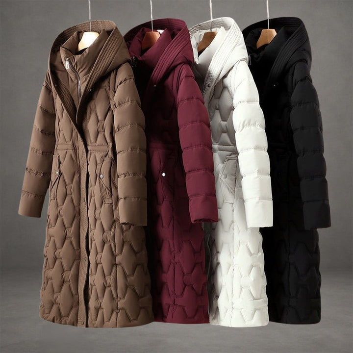 Manteau long capuchon - Coupe ajustée