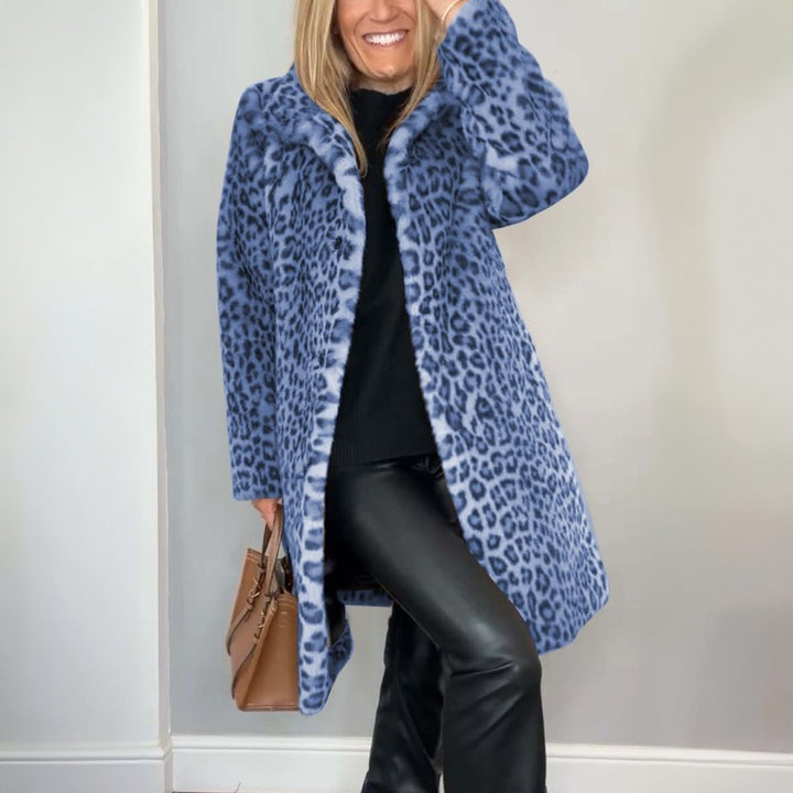 Manteau long imprimé léopard - Silhouette oversize