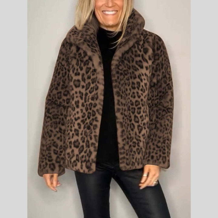 Manteau long imprimé léopard - Silhouette oversize