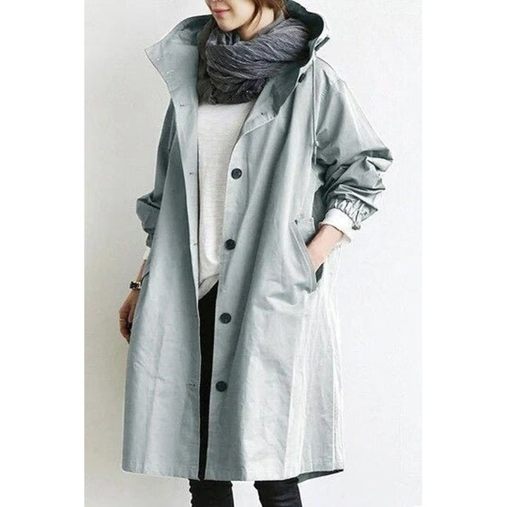 Manteau trench oversize pour femme - Genou