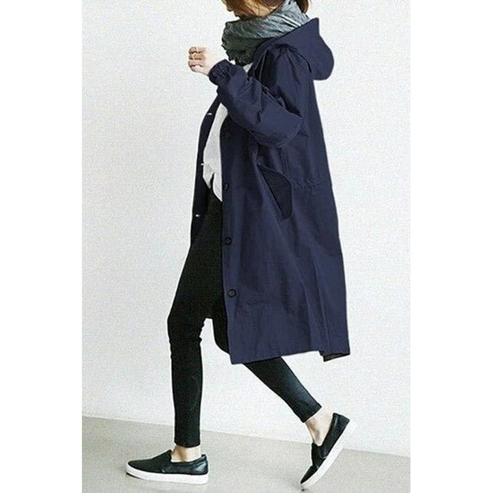 Manteau trench oversize pour femme - Genou