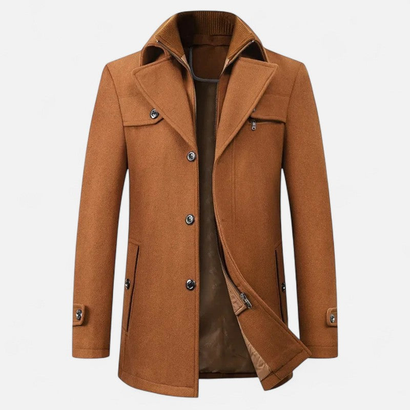 Manteau trench pour homme - Coupe structurée