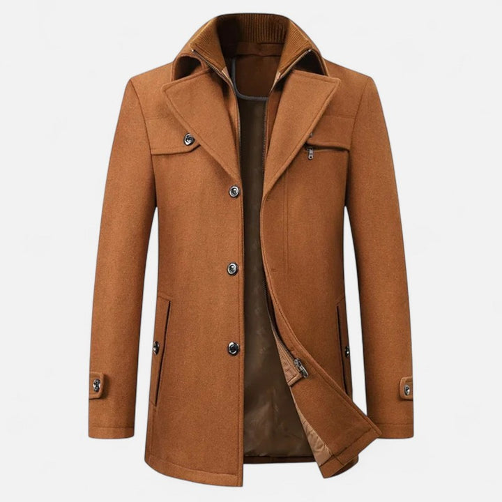 Manteau trench pour homme - Coupe structurée