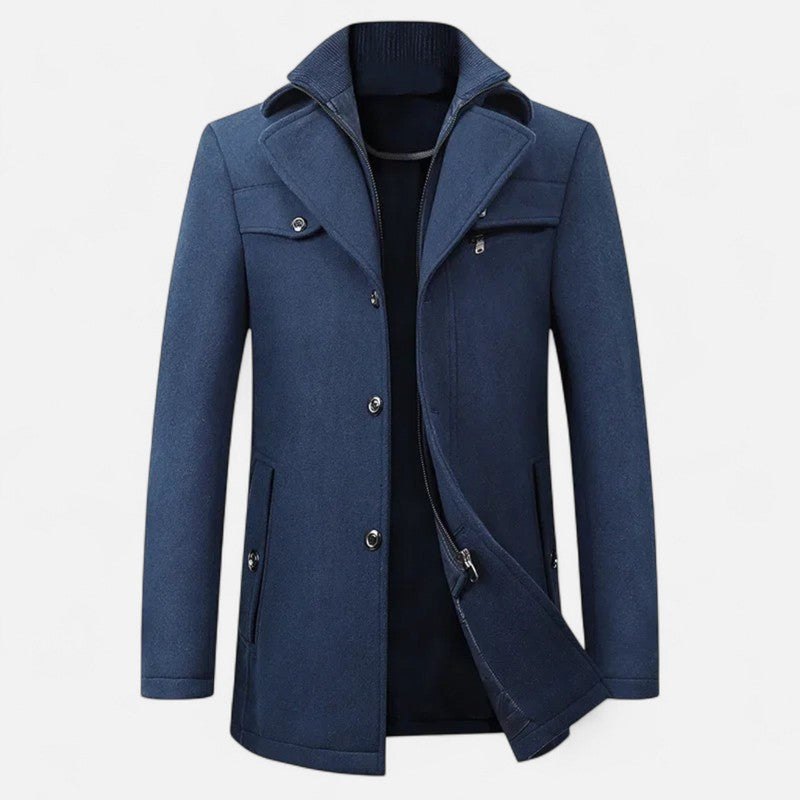 Manteau trench pour homme - Coupe structurée