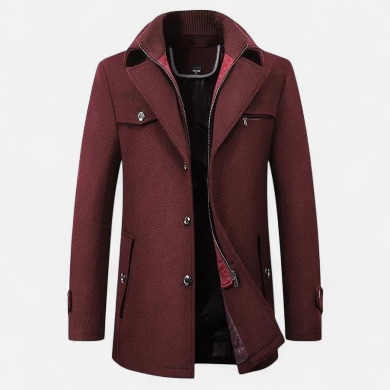 Manteau trench pour homme - Coupe structurée