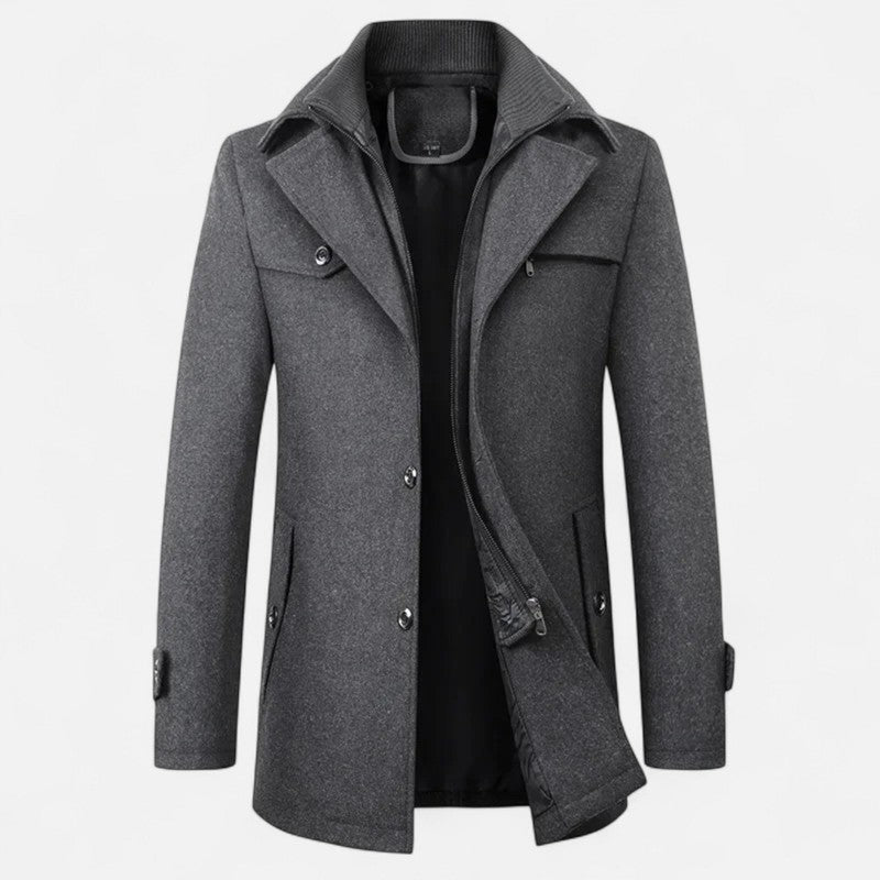Manteau trench pour homme - Coupe structurée