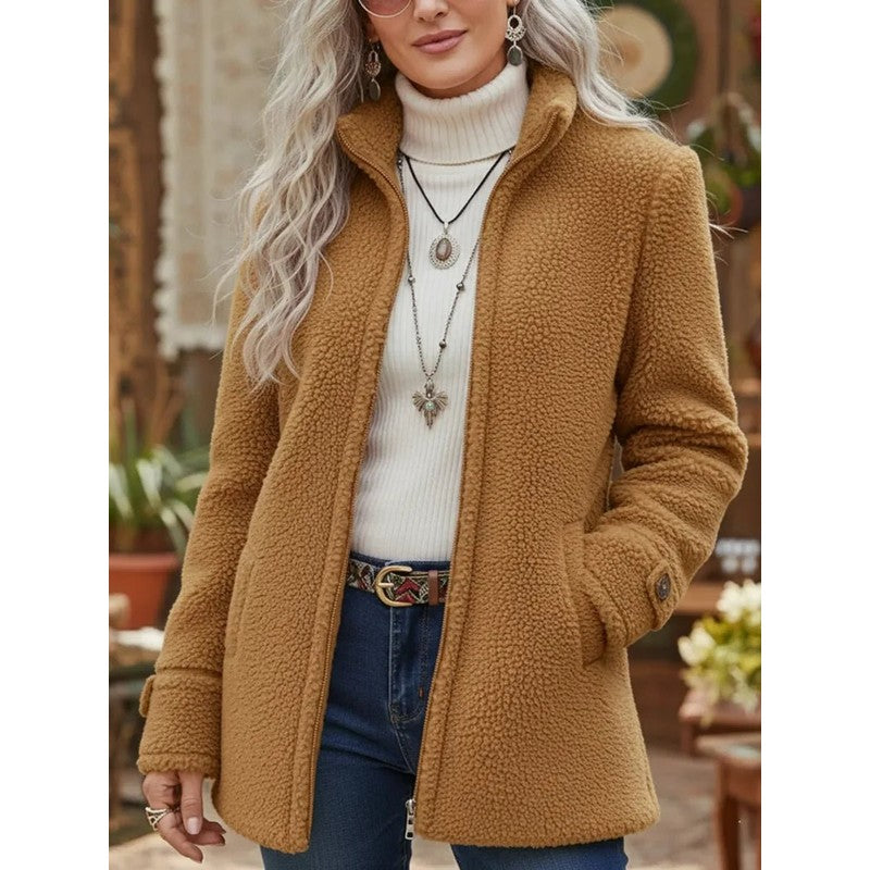 Manteau zippé femme - Coupe relaxée
