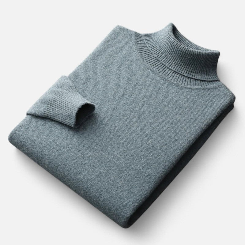 Pull col roulé homme - Col montant à manches longues