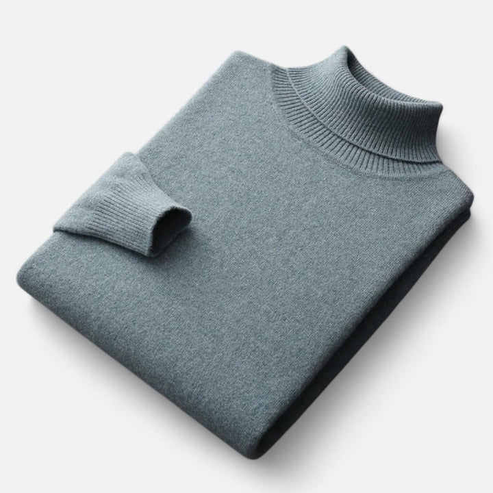 Pull col roulé homme - Col montant à manches longues