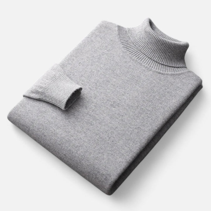 Pull col roulé homme - Col montant à manches longues