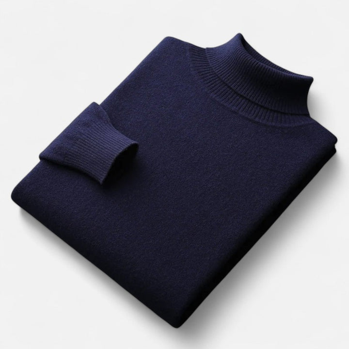 Pull col roulé homme - Col montant à manches longues