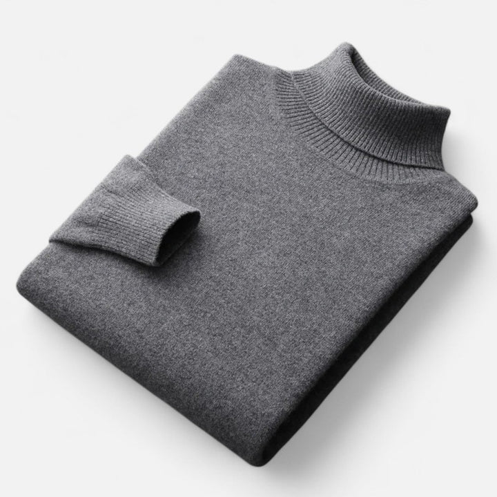 Pull col roulé homme - Col montant à manches longues
