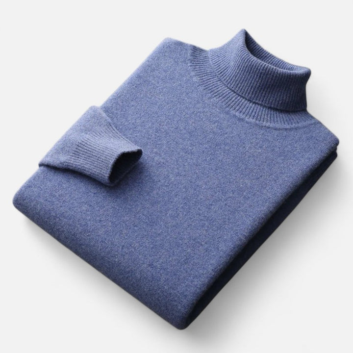 Pull col roulé homme - Col montant à manches longues