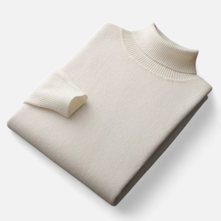 Pull col roulé homme - Col montant à manches longues