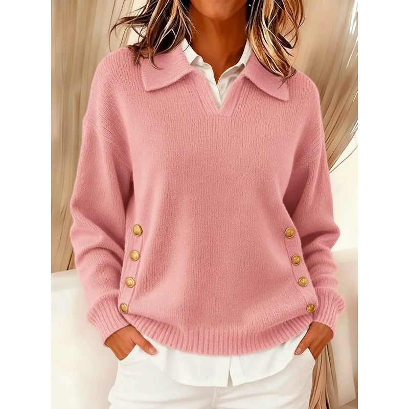 Pull col roulé pour femme - Coupe détendue