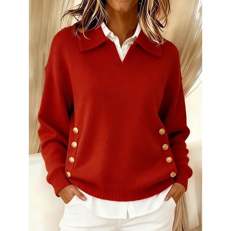Pull col roulé pour femme - Coupe détendue