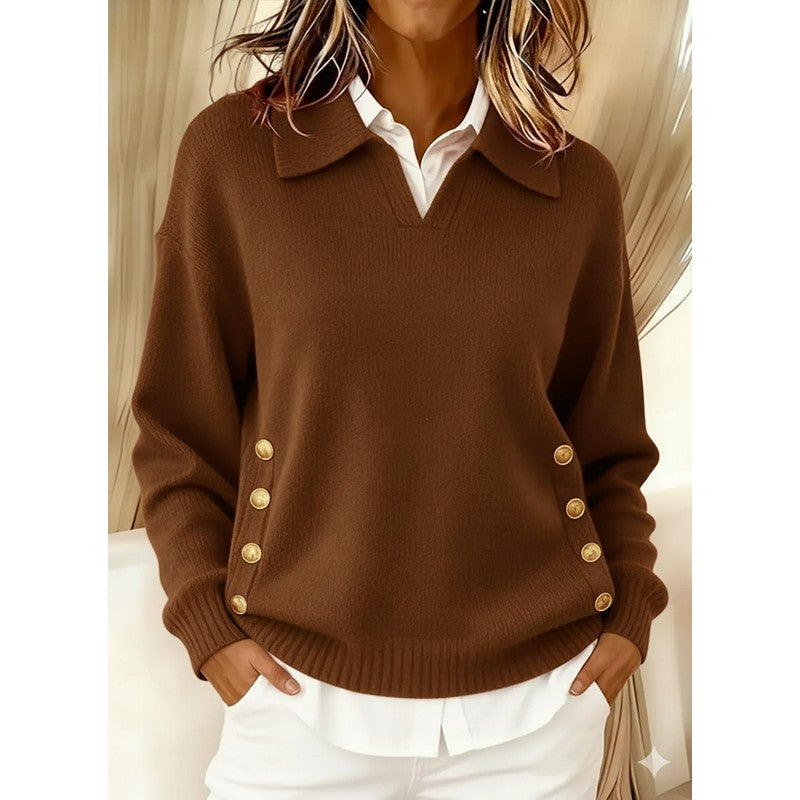 Pull col roulé pour femme - Coupe détendue