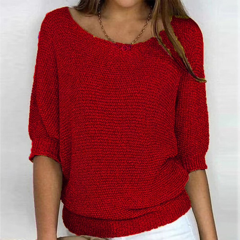 Pull femme à col rond - Coupe ample