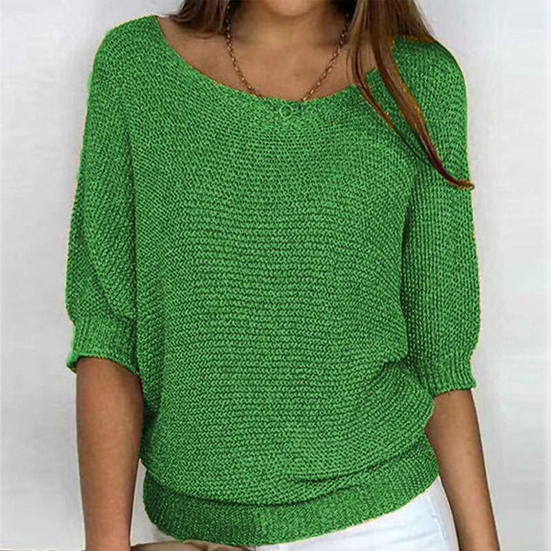 Pull femme à col rond - Coupe ample