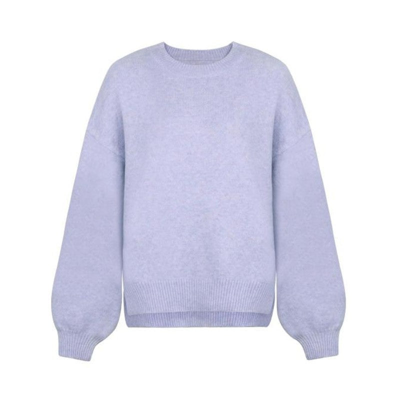 Pull-over ample à col rond - Femme