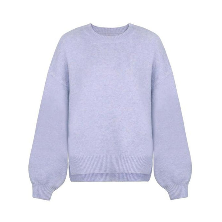 Pull-over ample à col rond - Femme