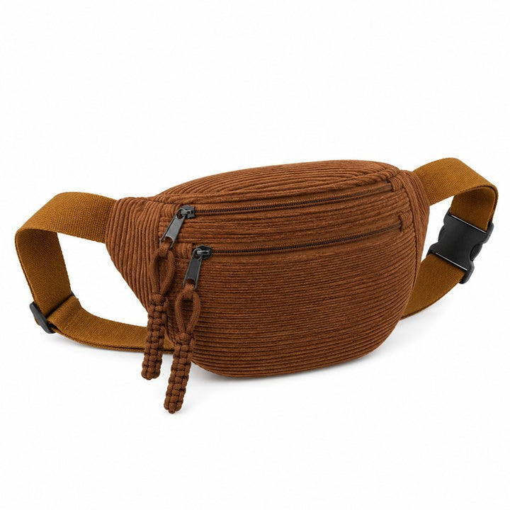 Sac bandoulière côtelé - Couleurs multiples