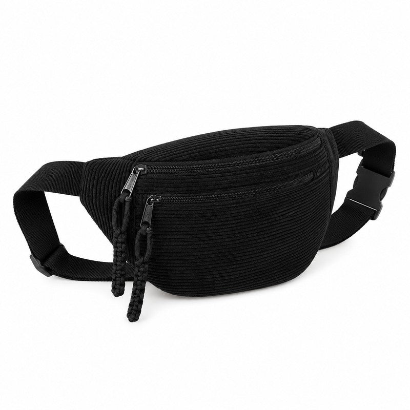 Sac bandoulière côtelé - Couleurs multiples