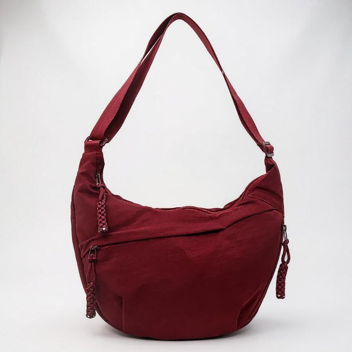 Sac à bandoulière pour femme - Forme demi-lune