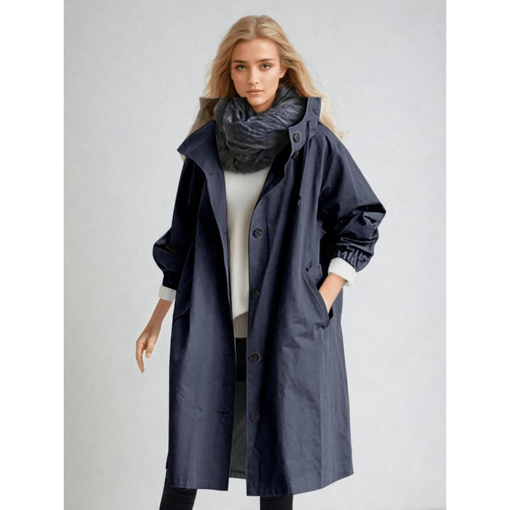 Trench-coat femme oversize à capuche