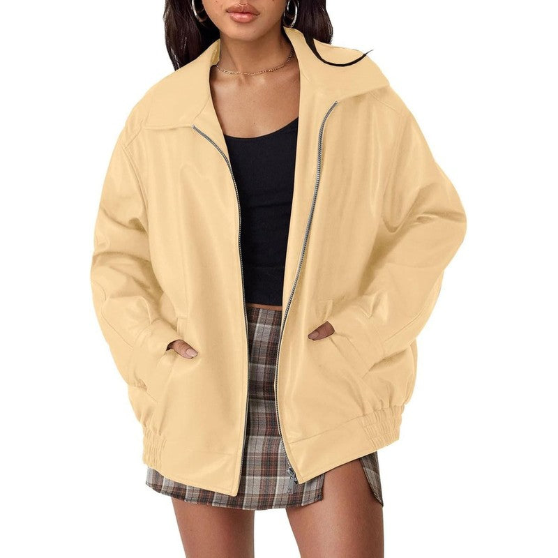 Veste bomber femme oversize - Coupe décontractée