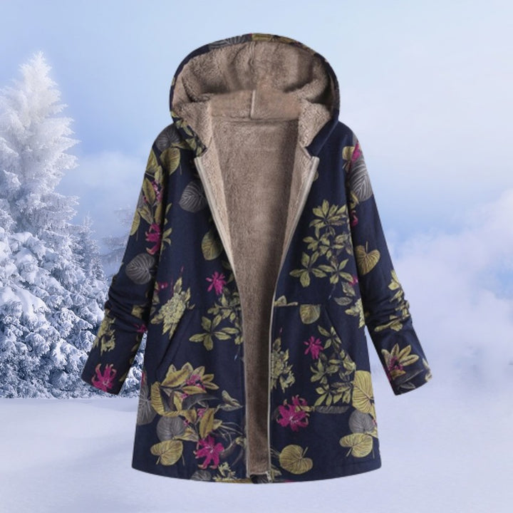 Veste à capuche imprimée - Coupe mi-longue