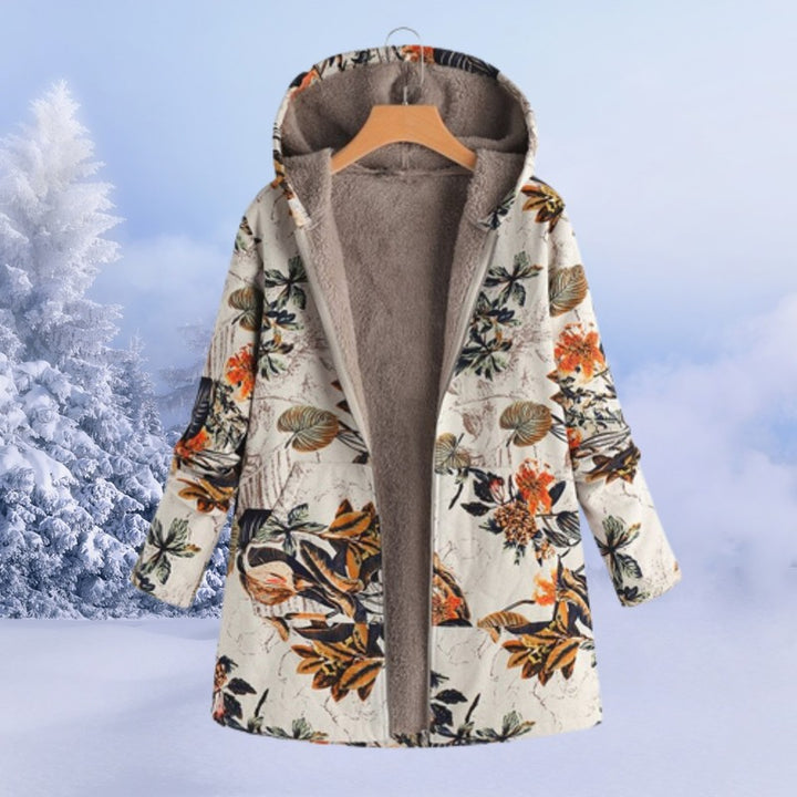 Veste à capuche imprimée - Coupe mi-longue