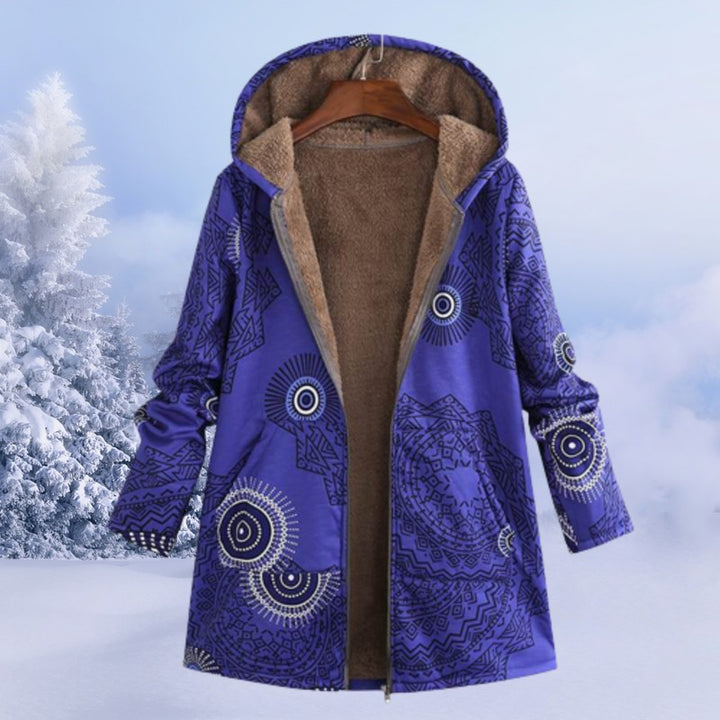 Veste à capuche imprimée - Coupe mi-longue