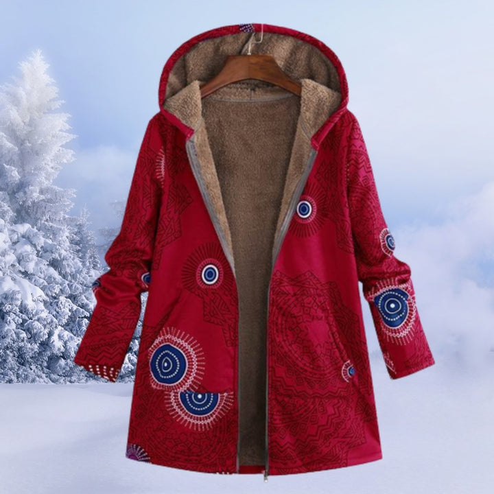 Veste à capuche imprimée - Coupe mi-longue