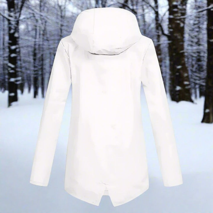 Veste de pluie femme à capuche - Longue coupe ajustable