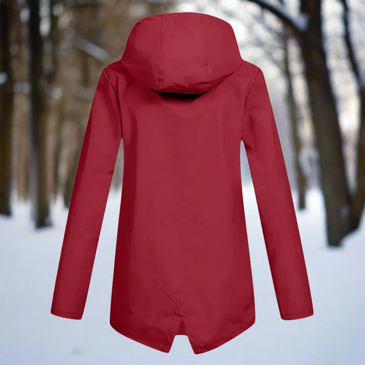 Veste de pluie femme à capuche - Longue coupe ajustable