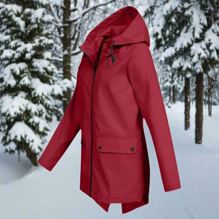 Veste de pluie femme à capuche - Longue coupe ajustable